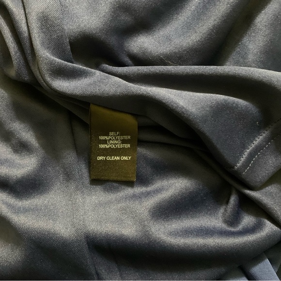 NWT M Lulu’s Navy Blue Maxi Dress Mythical Kind of Love Flowy Gown Garden Prom - Picture 15 of 16